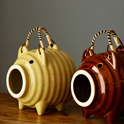 楽天市場】蚊遣り豚 萬古焼 かもしか道具店 おしゃれ 陶器 蚊取り線香