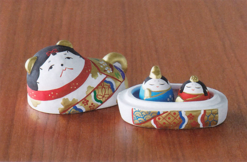 楽天市場】玩具工房 犬筥 お雛かくれんぼ（ミニ雛付）出産祝 陶器
