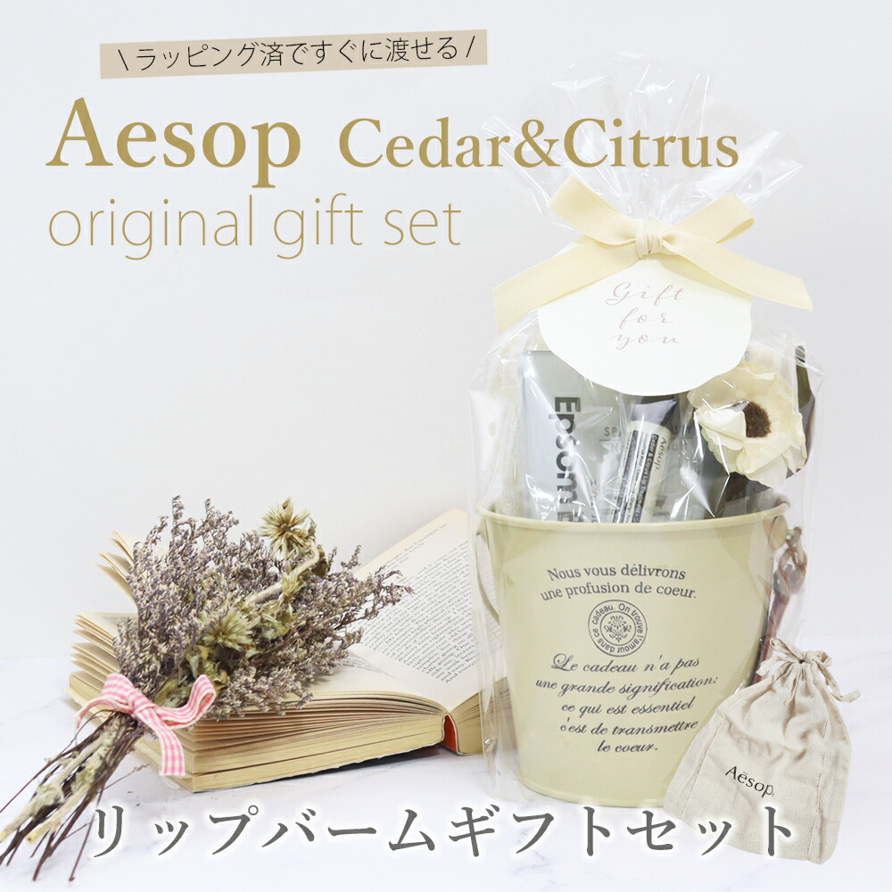 楽天市場】イソップ リップトリートメント ギフトセット ハンドタオル