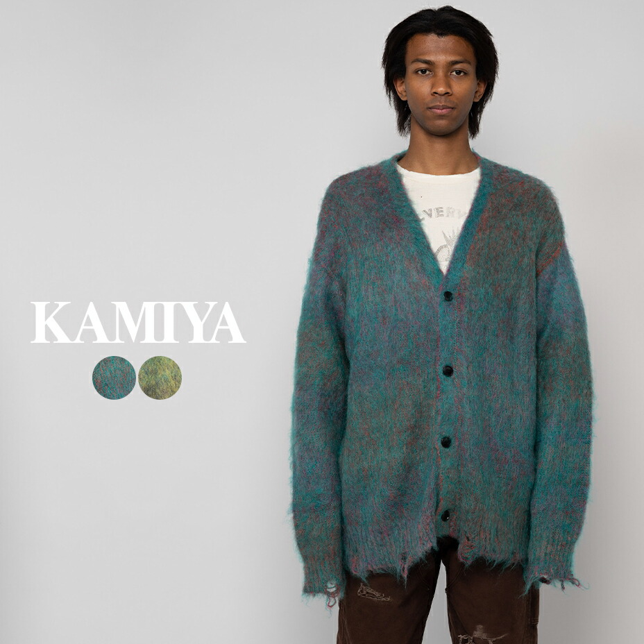 楽天市場】Kasuri Mohair Cardigan G11CD030 ブランド KAMIYA カミヤ