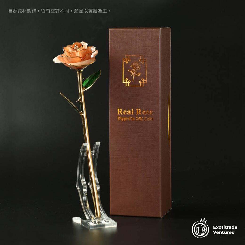 楽天市場】24K 金メッキ バラ ピンク ローズ 薔薇 おしゃれ