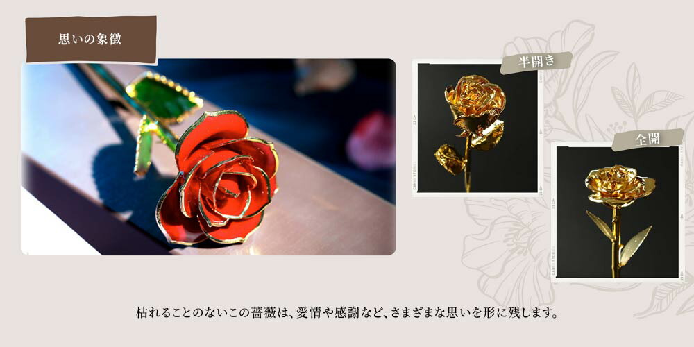 楽天市場】24K 金メッキ バラ パープル 紫 ローズ 薔薇 おしゃれ