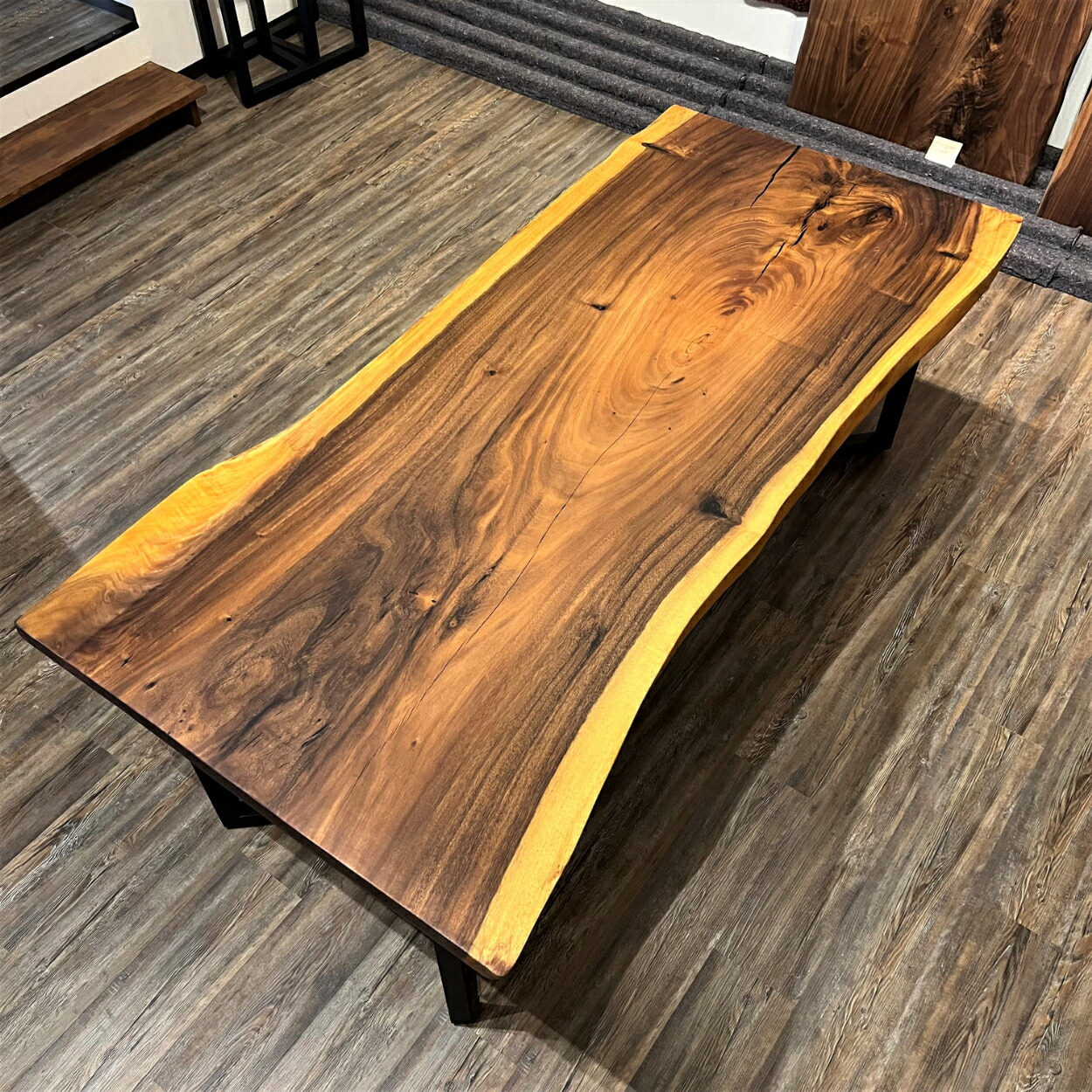 楽天市場】一枚板 テーブル モンキーポッド 4人用 6人用 ダイニング