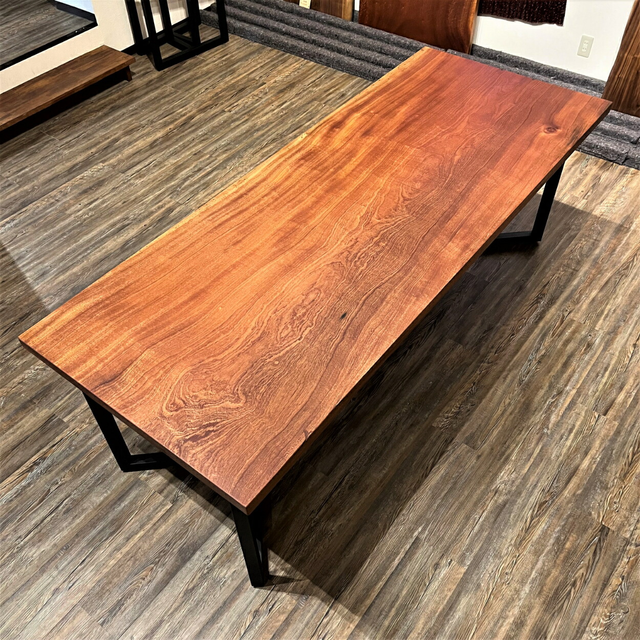 楽天市場】一枚板 テーブル 6人用 8人用 無垢 ダイニングテーブル 一枚