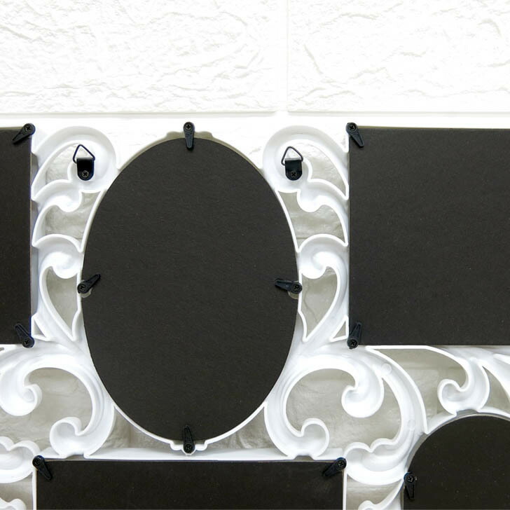 楽天市場】壁掛け 多面フォトフレーム 写真立て 6枚 ハート はがき