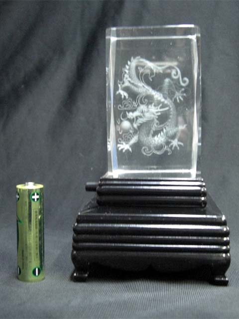 楽天市場】クリスタル3Dレーザー彫刻【 龍 】（ライトアップ機能付