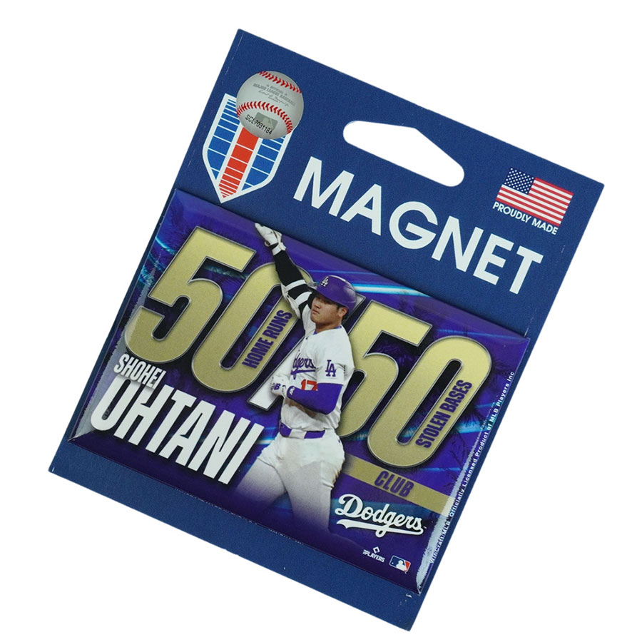楽天市場】大谷翔平 50-50 マグネット 公式 ドジャース グッズ定形外