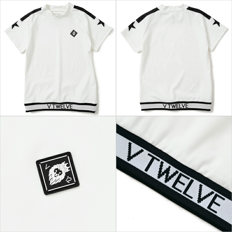 楽天市場】V12 ゴルフ レディース 半袖 モックネック シャツ RIB