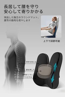 楽天市場】Gadeel 低反発 座布団＆腰クッション 2点セット 人間工学