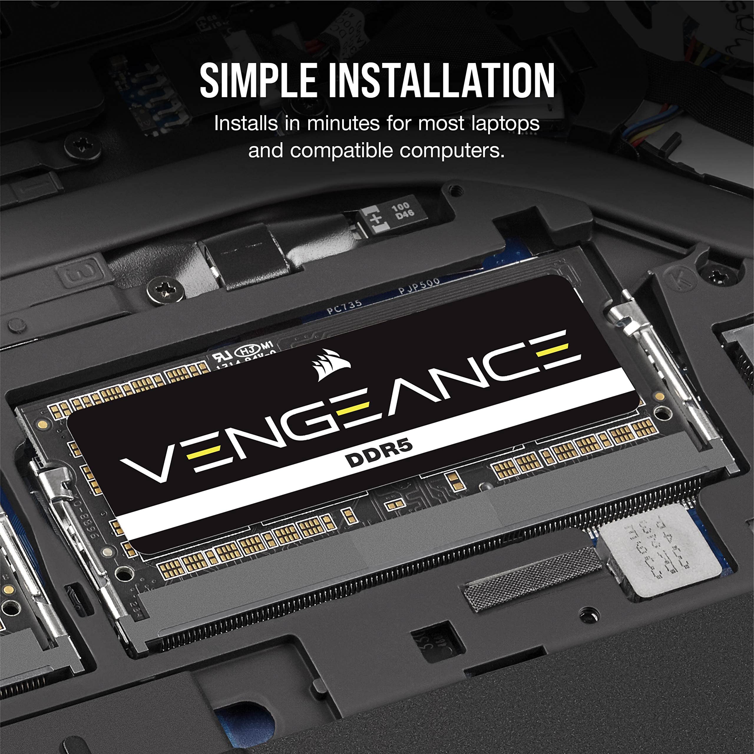 楽天市場】CORSAIR DDR5-4800MHz ノートPC用 メモリ VENGEANCE DDR5
