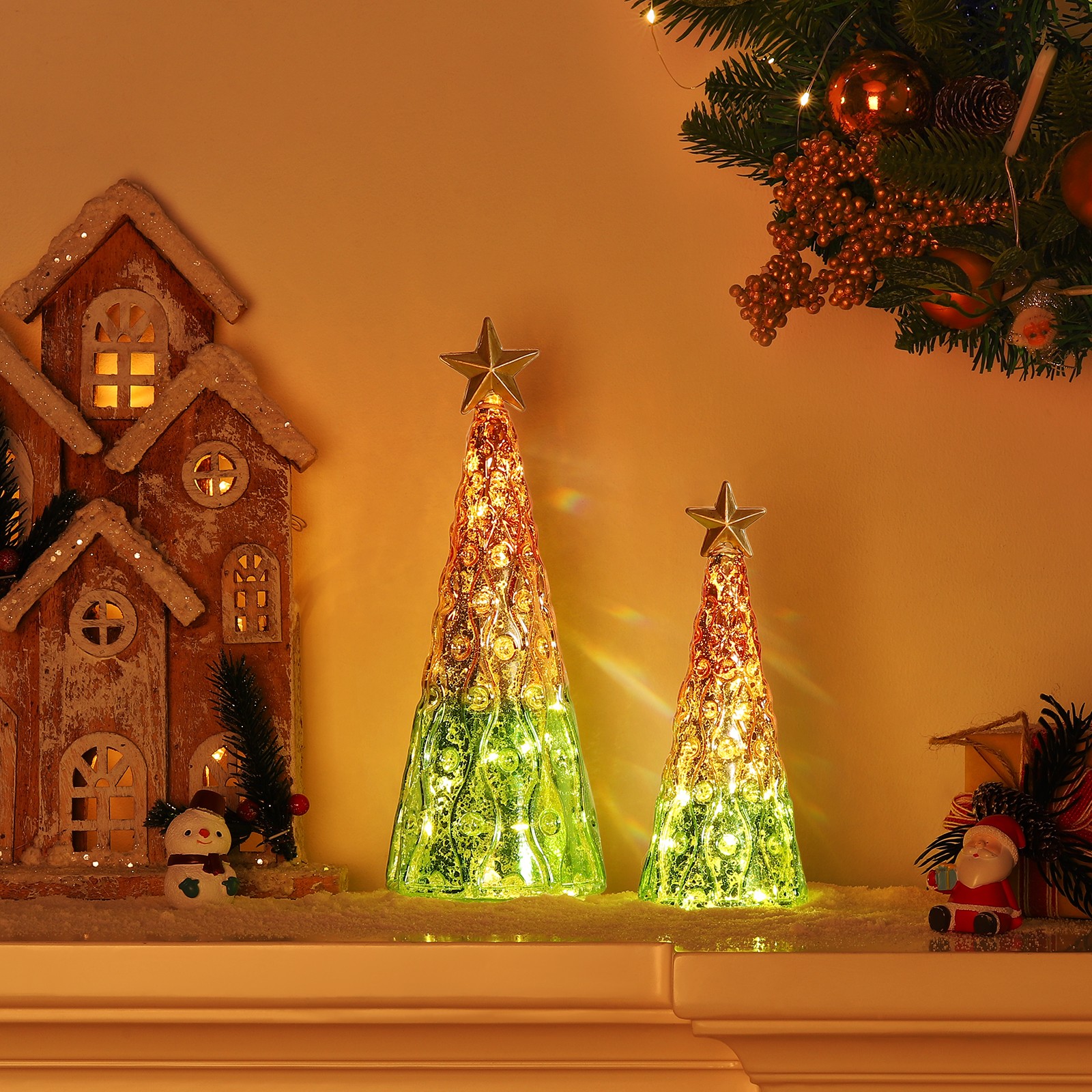 楽天市場】☆P20倍 12/25まで☆Lewondr クリスマスツリー 2点セット