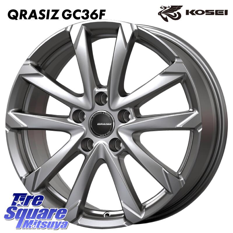 楽天市場】KOSEI QGC711ST QRASIZ GC36F 平座仕様 クレイシズ ホイール