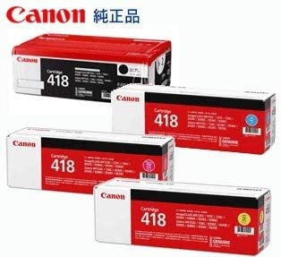 楽天市場】Canon トナーカートリッジ 418 K,C,M,Y 純正 4本セットの通販