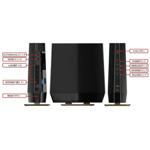 楽天市場】バッファロー BUFFALO WSR-6000AX8P-MB マットブラック Wi