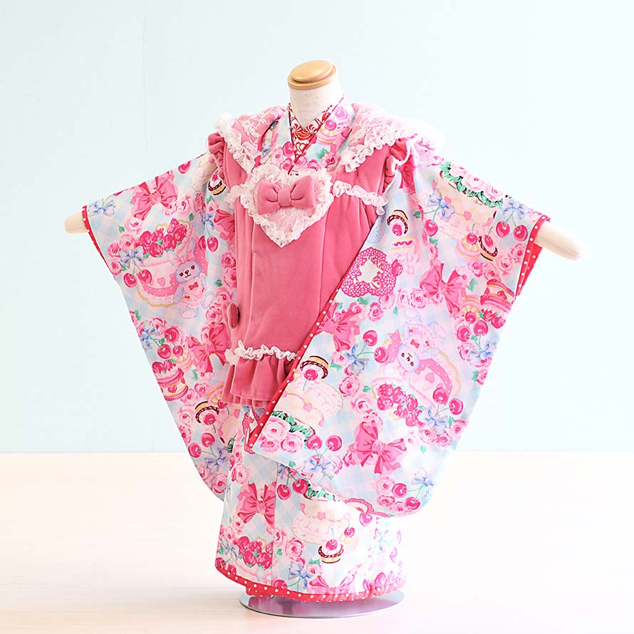 楽天市場】【レンタル】七五三 着物 3歳 女の子 フルセット レンタル