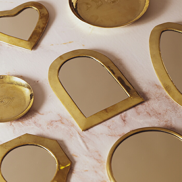 楽天市場】真鍮ミラー モロッコ製 ウォールミラー 壁掛け 鏡 ハート