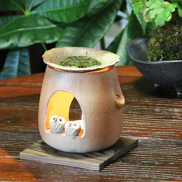 楽天市場】【今だけ限定15%OFFクーポン配布中】茶香炉 ふくろう茶香炉