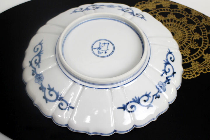 楽天市場】九谷焼 7.5号盛皿 宝珠唐草花鳥紋/山本長左（宮内庁御用窯