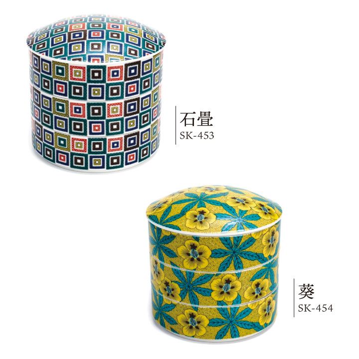 楽天市場】九谷焼 色絵三段重箱 全5種 / 青郊窯 ＜送料無料＞お重 三段