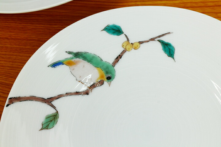 楽天市場】九谷焼 5号深皿揃 めじろ/青郊窯＜送料無料＞和食器 皿 取り