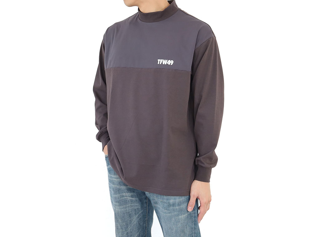 楽天市場】TFW49 MOCKNECK PRINT LONG SLEEVE T モックネック プリント