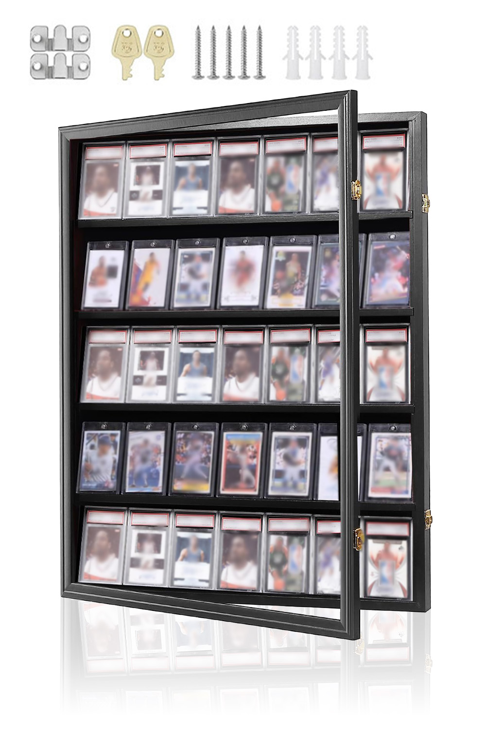 楽天市場】トレカ ディスプレイケース トレーディングカード 鍵付き UV