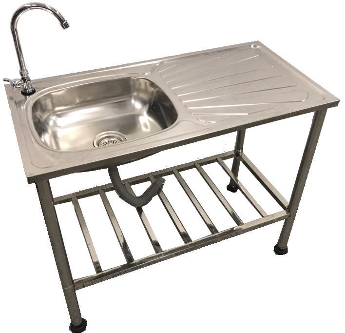 楽天市場】屋外用ステンレス流し台 水栓付 幅100cm ガーデン流し台