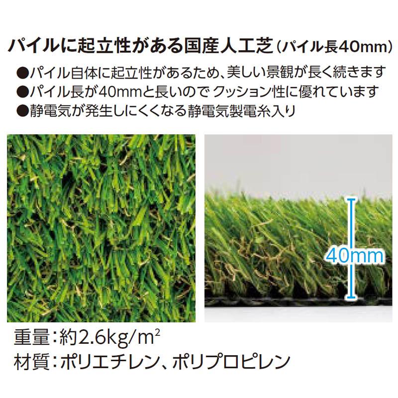楽天市場】タカショー 透水性人工芝 プラッシュタイプII (NBA-1850PL2