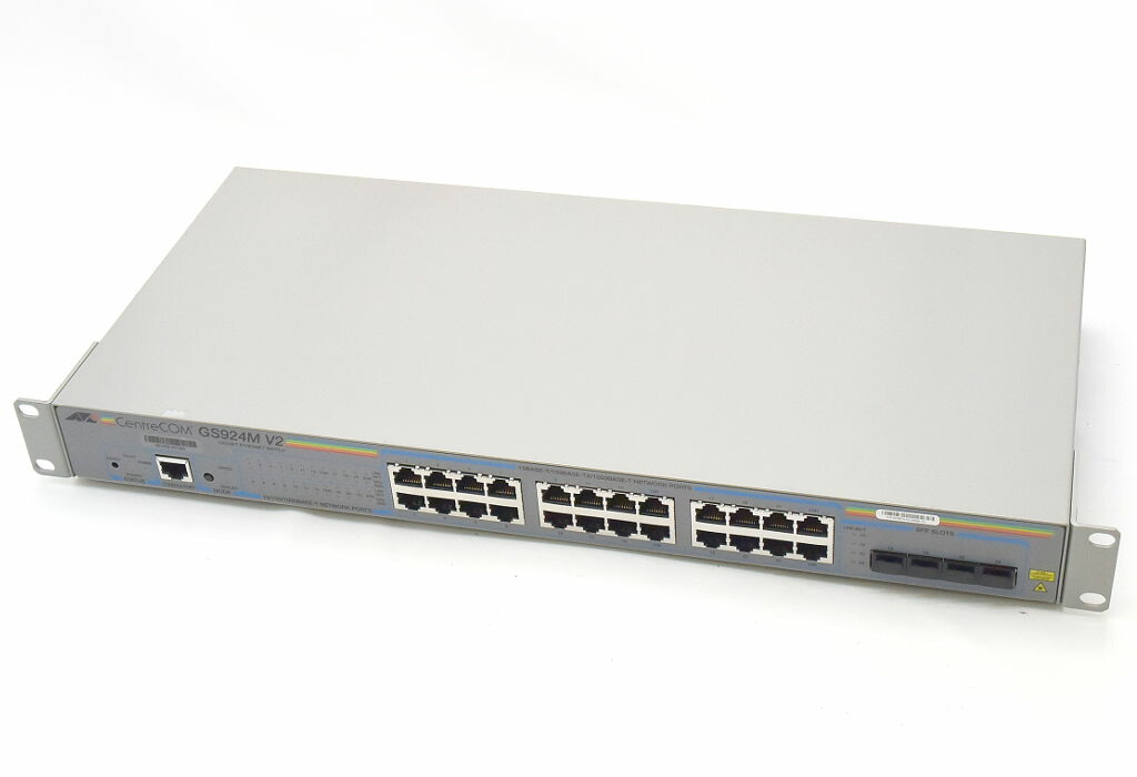 楽天市場】Allied Telesis CentreCom GS924M V2 24ポート1000BASE-T
