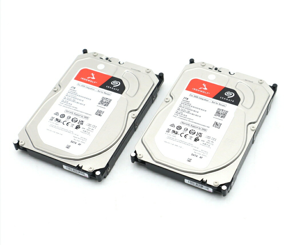楽天市場】◇【2本セット】Seagate IronWolf ST2000VN009 2TB 3.5