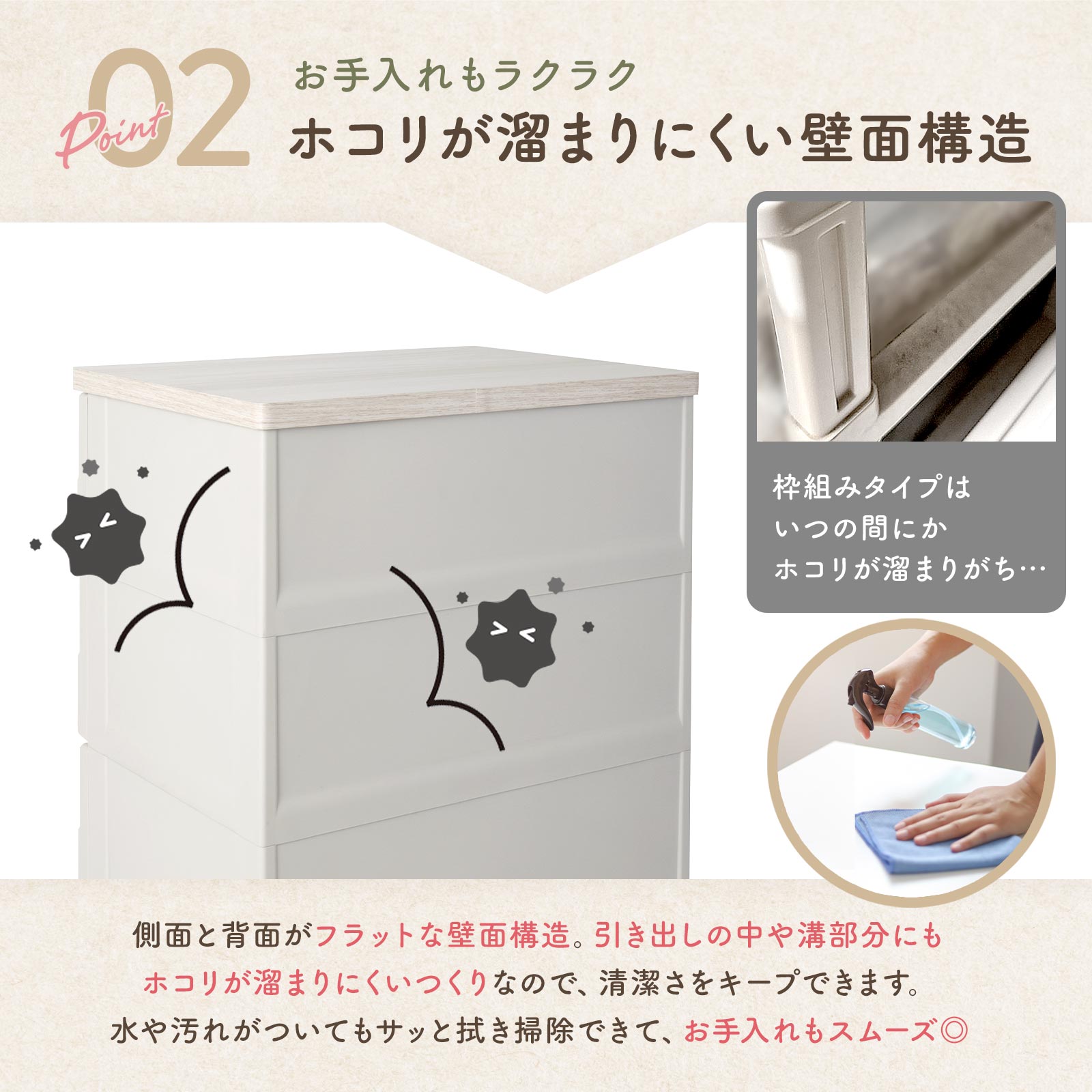 楽天市場】天板付き チェスト 衣装ケース 収納ケース 収納ボックス