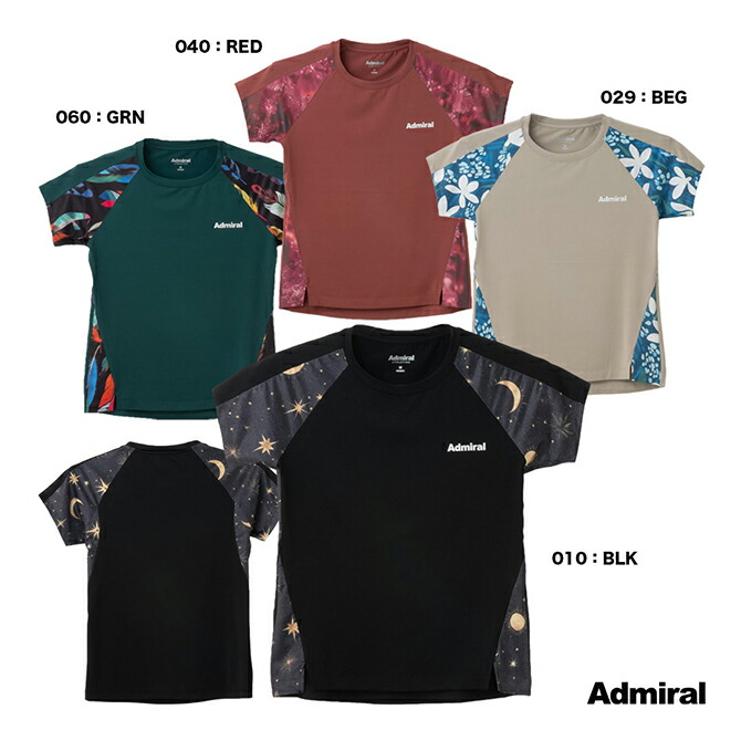 Admiral テニスウェア フリル袖 ブラック/チェック アドミラル(Admiral