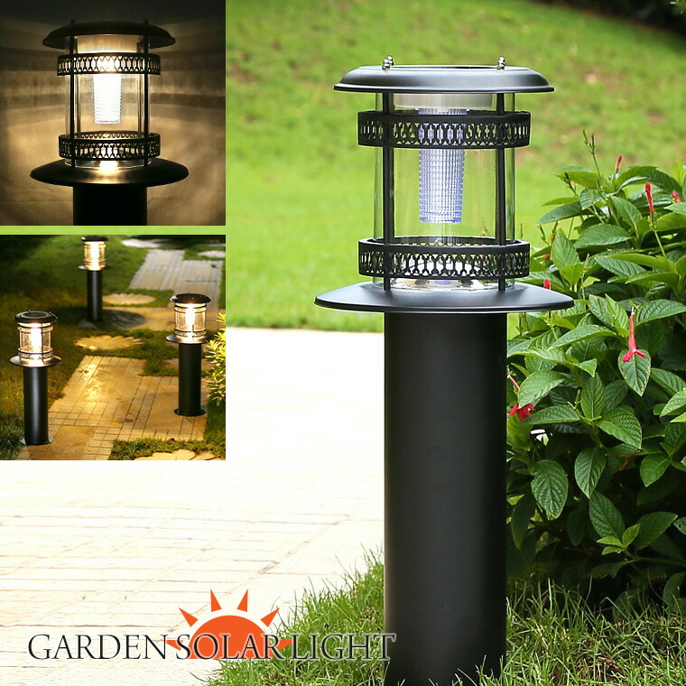 楽天市場】ソーラー ガーデンライト ポールライト 高さ 60cm 屋外用