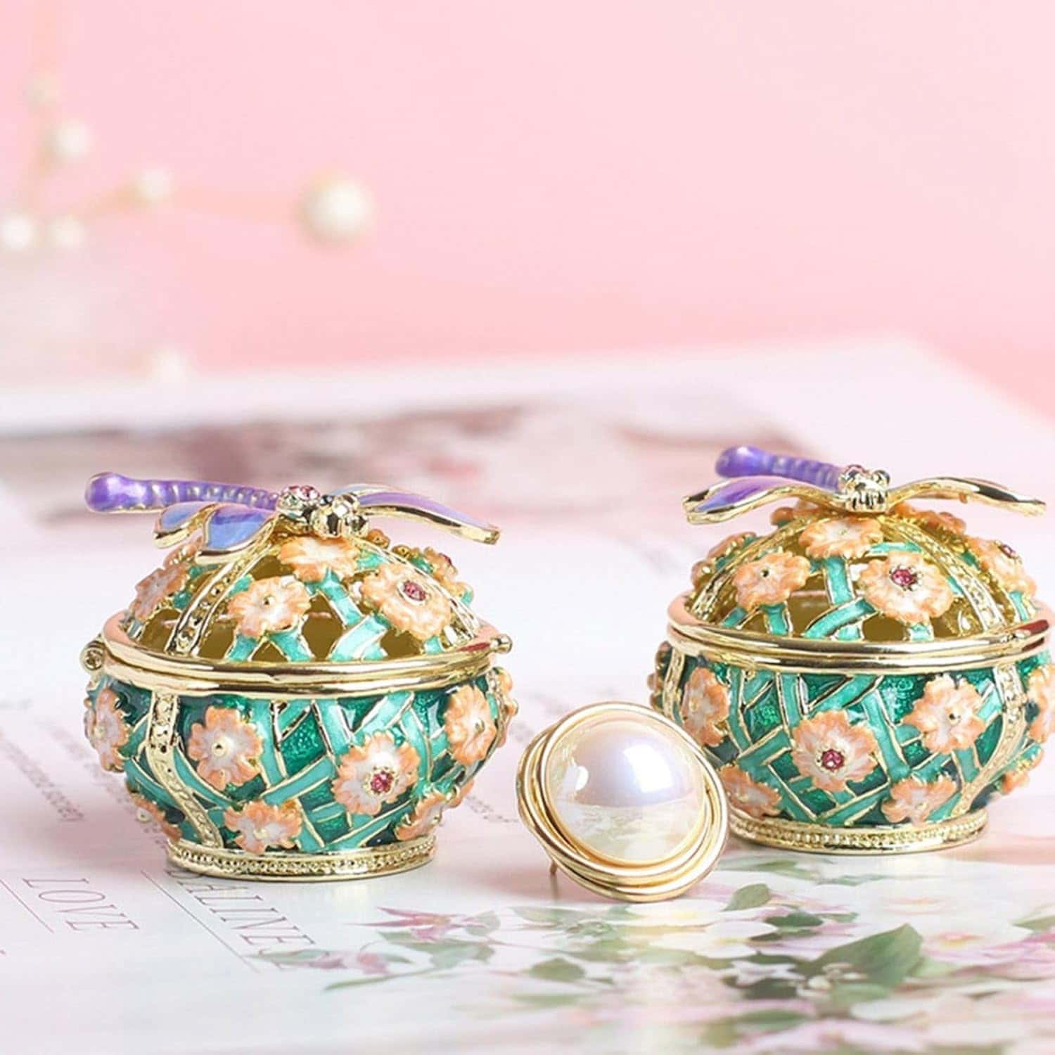 楽天市場】エナメルアクセサリーボックス ジュエリーボックス 収納