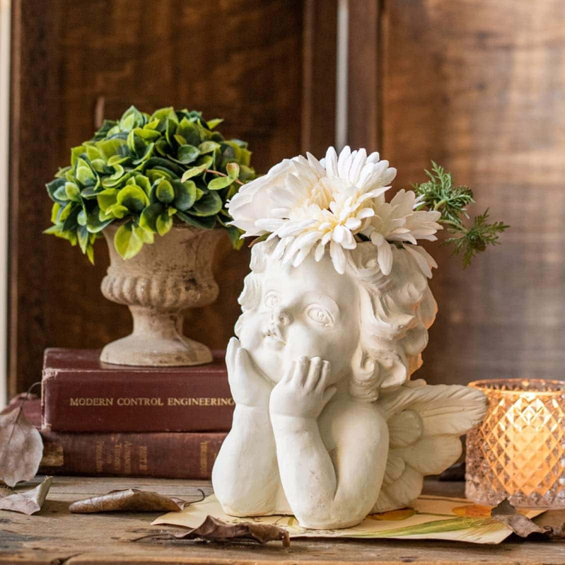 A2056 天使の置物 フラワーベース 【公式通販】