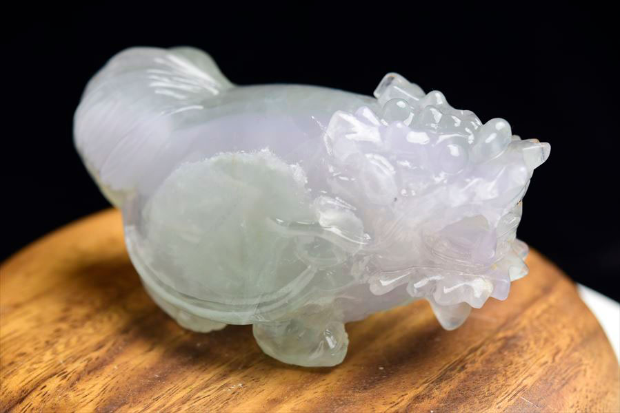 楽天市場】◇正財運◇ フローライト 蛍石 龍亀 ロングイ彫刻 置物【約