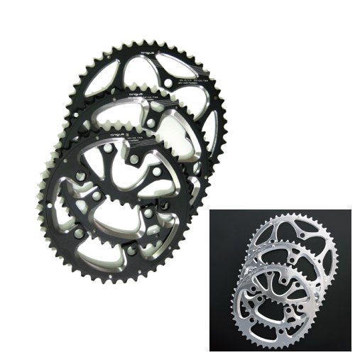 SUGINO クランク チェーンリング 48T 右シルバー 左ブラック SUGINO
