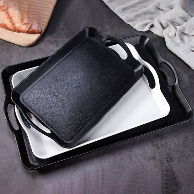 楽天市場】トレー お盆 長手盆 取っ手付き 角型トレイ カフェ 和風