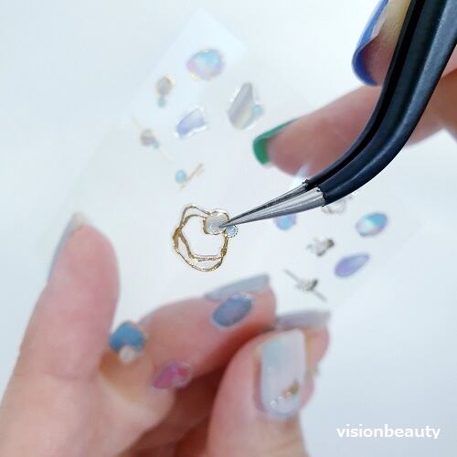 楽天市場】ネイル用 ツイザー 2個セット ネイル シール ピンセット