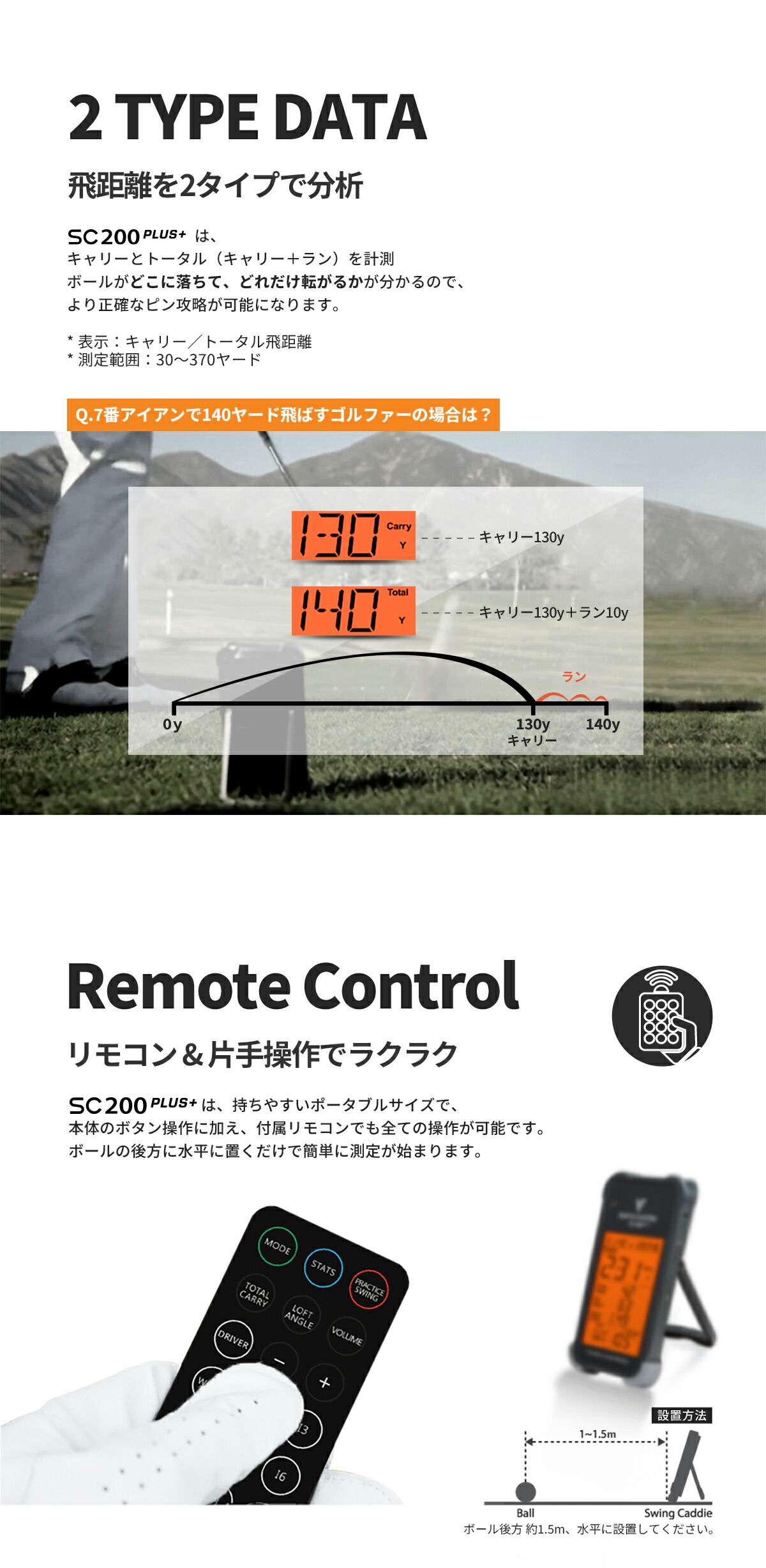 楽天市場】【ポイント10倍】ボイスキャディ SC200PLUS 小型 弾道測定器