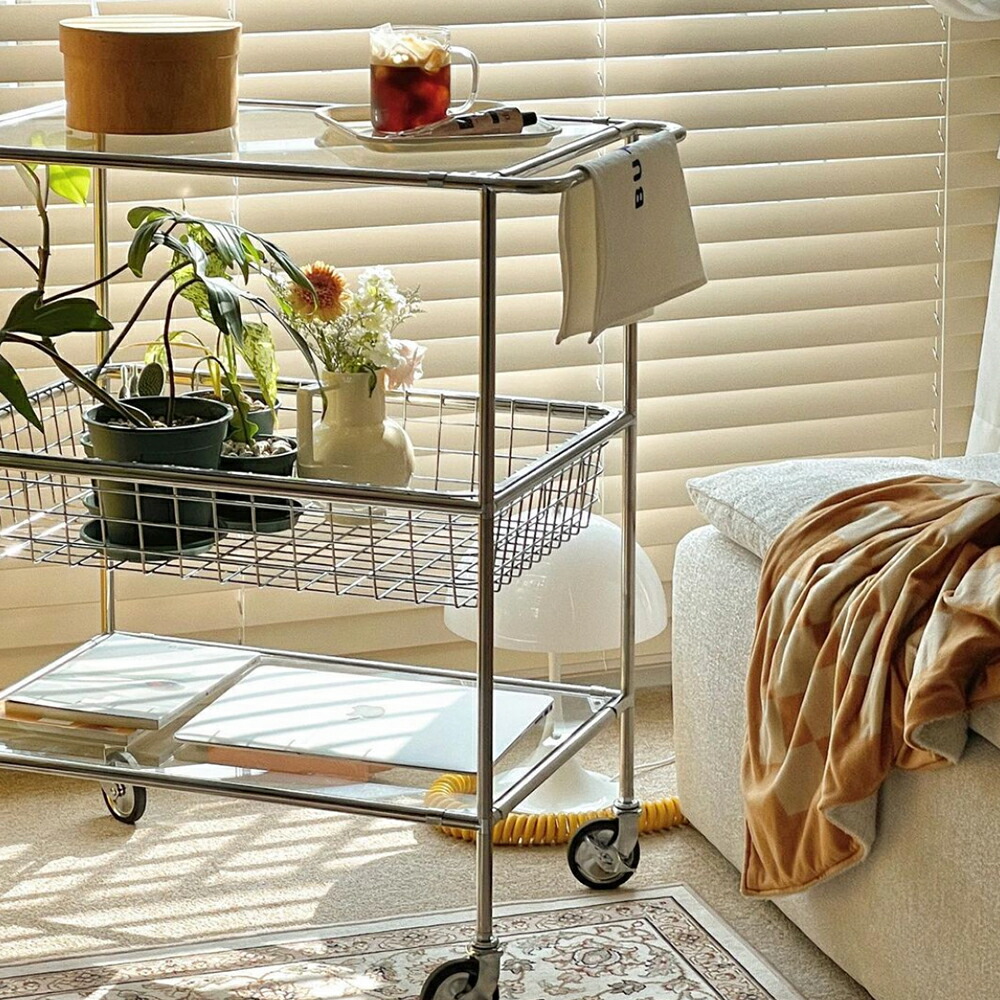 楽天市場】O'gre オグレ モジュール家具3段トロリー 韓国インテリア