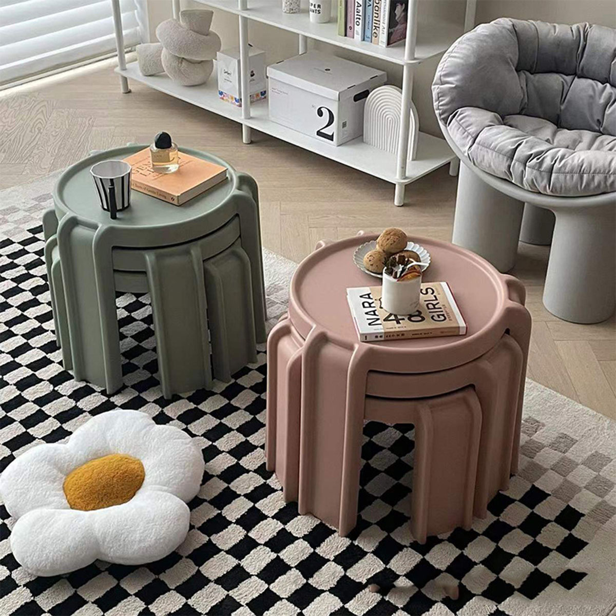 楽天市場】VeroMan ネストテーブル コーヒーテーブル 3個セット 入れ子