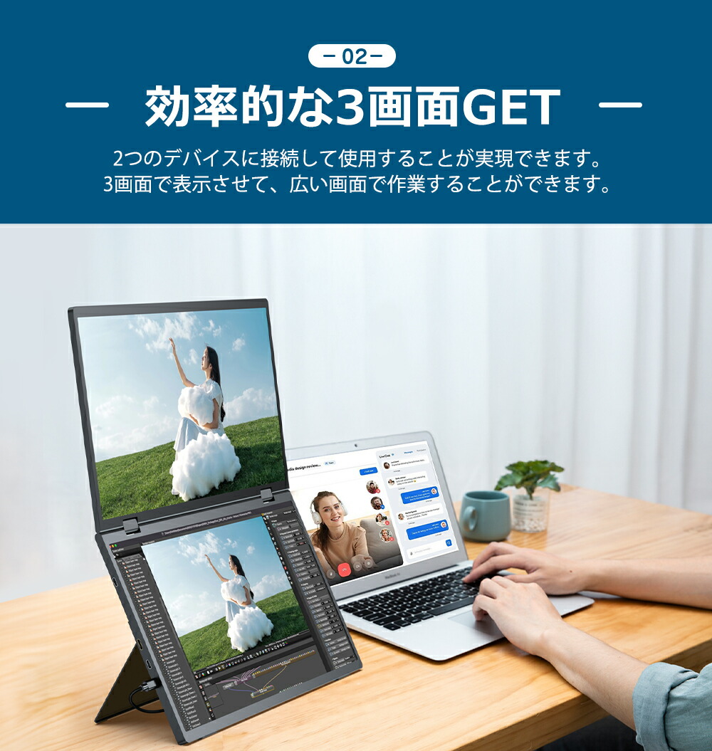 楽天市場】＼11%OFF／デュアルモニター 15.6インチ 1080PフルHD
