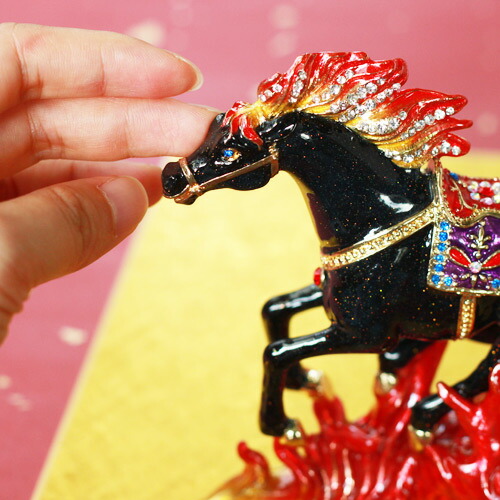 楽天市場】【正規品】 火馬 ウマ 午年 干支 ジュエリーボックス