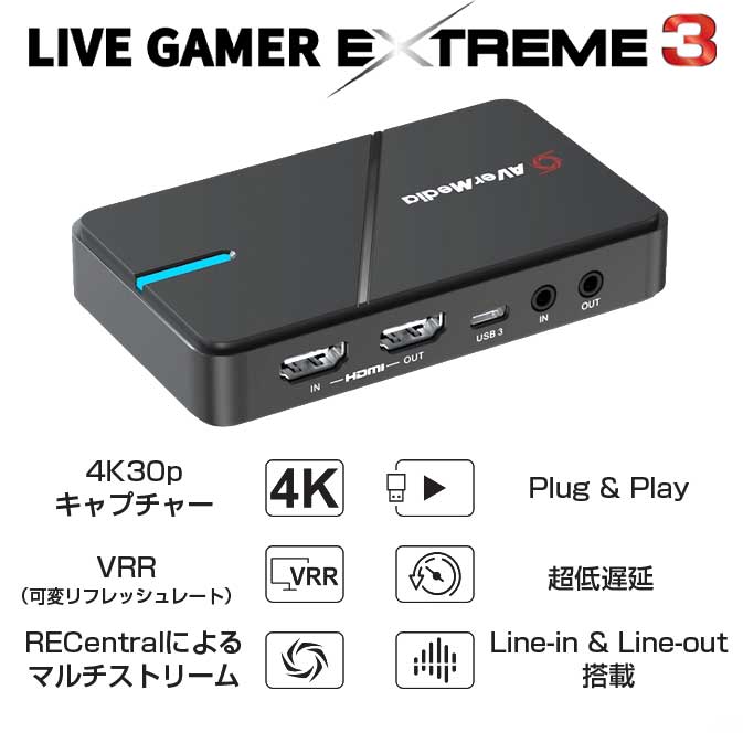 楽天市場】【国内正規認定品】 ビデオ ゲーム キャプチャー ボード 4K
