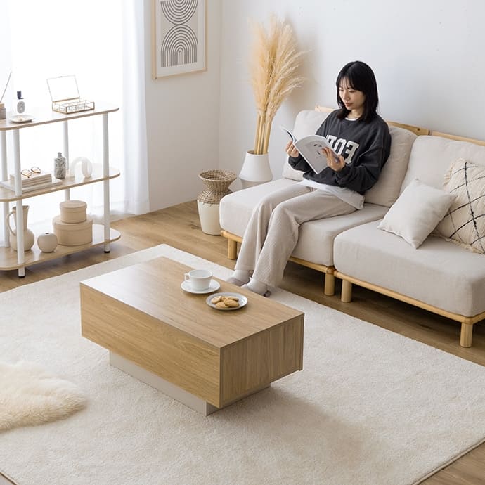 楽天市場】＼クーポン配布中／ センターテーブル おしゃれ 引き出し