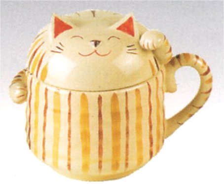 楽天市場】入れ歯ポット トラ猫 陶器 和雑貨 猫雑貨 猫グッズ