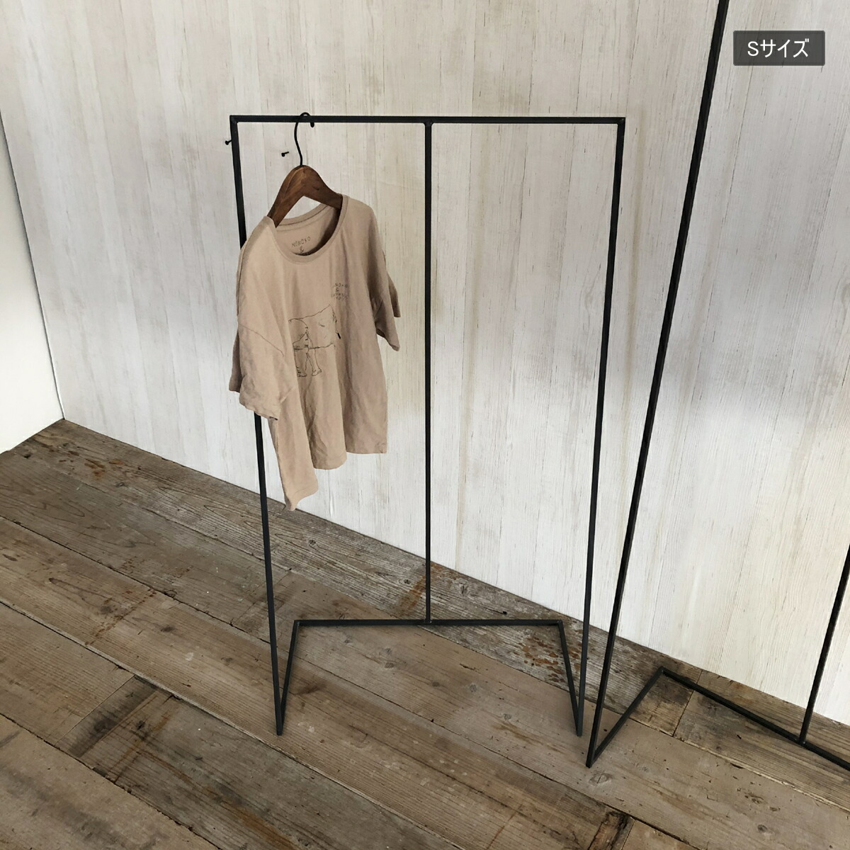 楽天市場】アイアン ハンガーラック おしゃれ スリム シンプル L+1