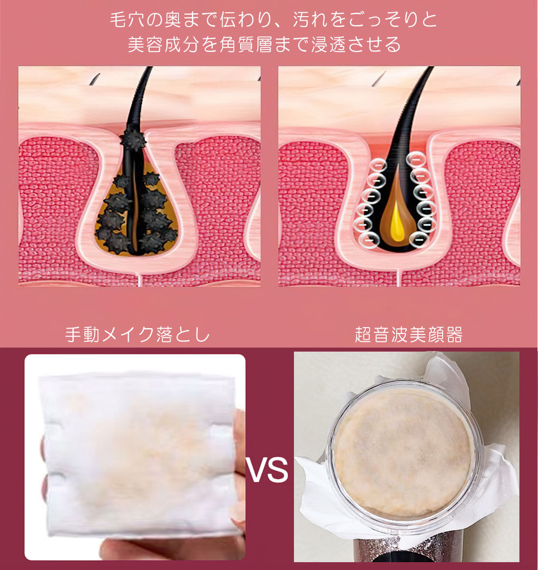 楽天市場】美顔器 RF EMS リフトアップ イオン クレンジング 超音波