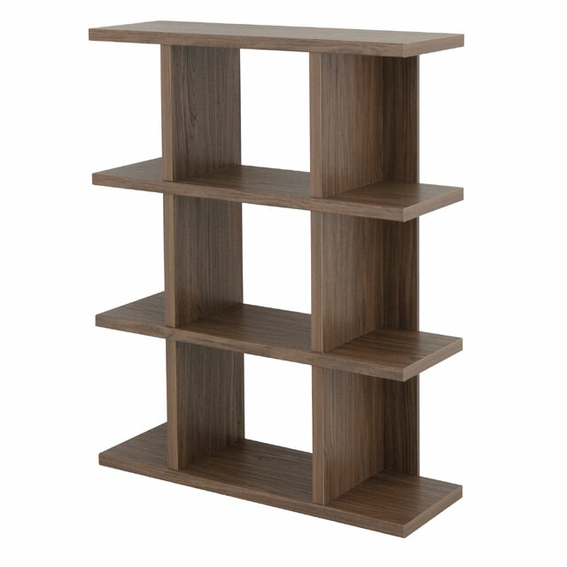 楽天市場】ラック シェルフ 4段 間仕切り 幅90 北欧 木製 オープン